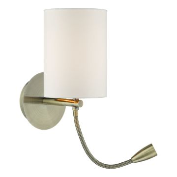 Dar Lighting FETA FET0775 ramię do kinkietu 1x60W/E27+1x1W/LED IP20