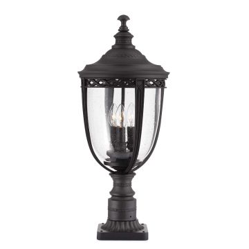 Feiss ENGLISH BRIDLE FE/EB3/L BLK zewnętrzna lampa stojąca 3x60W/E14 