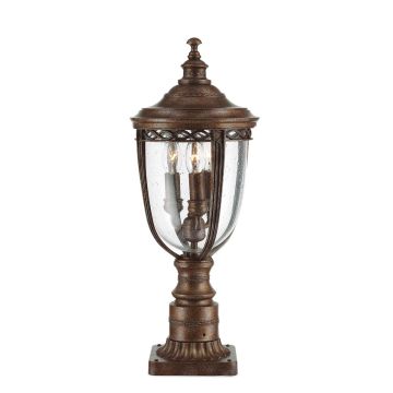 Feiss ENGLISH BRIDLE FE/EB3/M BRB zewnętrzna lampa stojąca 3x60W/E14 