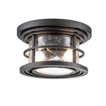 Feiss Lighthouse FE-LIGHTHOUSE-F-BLK plafon sufitowy 2x40W/E27  IP44
