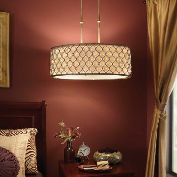 Feiss LUCIA FE/LUCIA/P/A lampa wisząca 3x100W/E27 