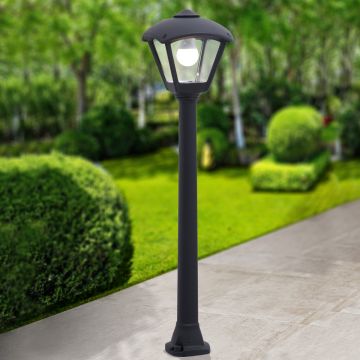 Fumagalli Giaffa FMG-GIAFFA-DARIO-BLK słupek ogrodowy 1x23W/E27 2700K IP55
