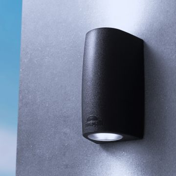 Fumagalli Marta FMG-MARTA90-2LT-BLK kinkiet 2x6W/GU10 4000K-2700K IP55