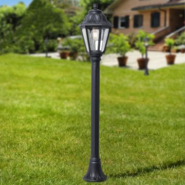 Fumagalli Mizar FMG-MIZAR-ANNA-BLK słupek ogrodowy 1x23W/E27 2700K IP55
