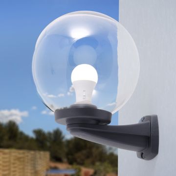 Fumagalli Nardo FMG-NARDO-GLOBE-BLK kinkiet 1x23W/E27 IP55