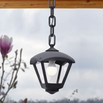 Fumagalli Sicar FMG-SICAR-DARIO-BLK lampa wisząca 1x23W/E27 IP55