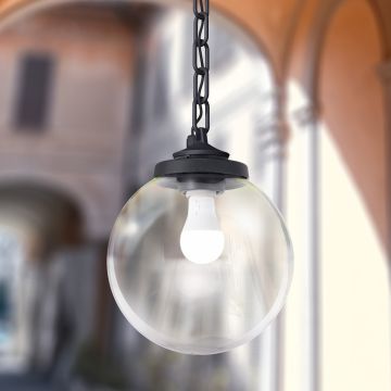 Fumagalli Sicar FMG-SICAR-GLOBE-BLK lampa wisząca 1x23W/E27 IP55