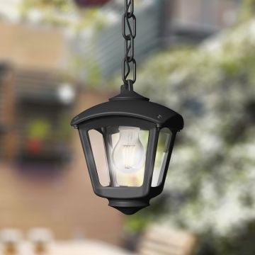 Fumagalli Sicar FMG-SICAR-ROBY-BLK lampa wisząca 1x23W/E27 IP55