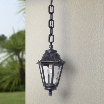 Fumagalli Sichem FMG-SICHEM-ANNA-BLK lampa wisząca 1x23W/E27 IP55