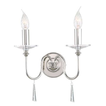 Elstead Lighting FINSBURY PARK FP2 POL NICKEL kinkiet 2x60W/E14 