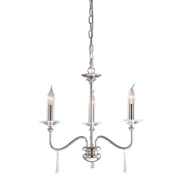 Elstead Lighting FINSBURY PARK FP3 POL NICKEL żyrandol 3x60W/E14 
