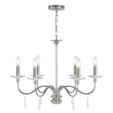 Elstead Lighting FINSBURY PARK FP6 POL NICKEL żyrandol 6x60W/E14 
