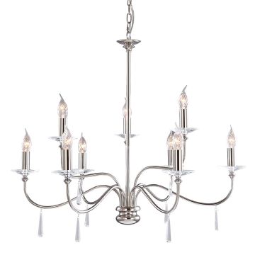 Elstead Lighting FINSBURY PARK FP9 POL NICKEL żyrandol 9x60W/E14 