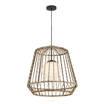 Hinkley Arlen HK-ARLEN-P1-L-BK lampa wisząca 1x60W/E27   IP44