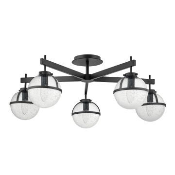 Hinkley Hollis HK-HOLLIS-5-C-BK lampa sufitowa 5x40W/E14  ip44