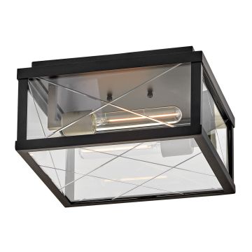 Hinkley Monte HK-MONTE-F-BK lampa sufitowa 2x40W/E27   IP44
