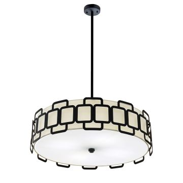 Hinkley Sabina HK-SABINA-4P-BK lampa wisząca 4x60W/E27   