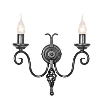 Elstead Lighting HARLECH HR2A BLACK kinkiet 2x60W/E14 