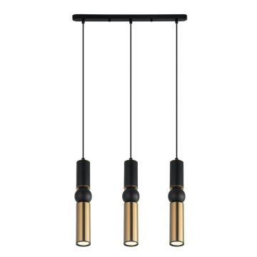 Italux Isidora  PND-14290-3A-BK-BRO lampa wisząca 3x25W/GU10  IP20