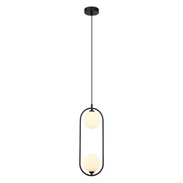 Italux Lupus  PND-3965-2-BK lampa wisząca 2x25W/G9  IP20