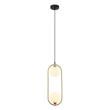 Italux Lupus  PND-3965-2-BRO lampa wisząca 2x25W/G9  IP20