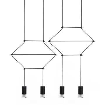 King Home FLUSSO LINE JD0032-4P lampa wisząca 4x3W/G9 3000K IP20