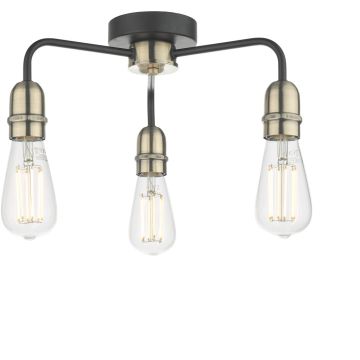 Dar Lighting Kiefer KIE5322 lampa sufitowa 3x60w/e27   ip20