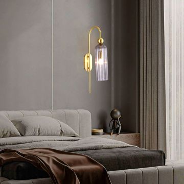 Light Prestige Piega LP-939/1W smoked kinkiet 1x40W/E14 IP20