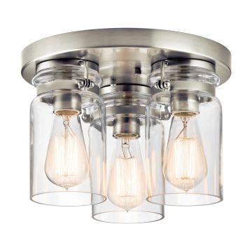 Kichler BRINLEY KL/BRINLEY/F NI plafon sufitowy 3x60W/E27 