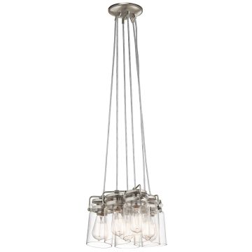 Kichler BRINLEY KL/BRINLEY6 NI lampa wisząca 6x60W/E27 