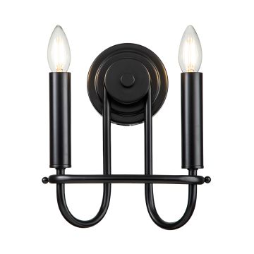 Kichler Capitol Hill KL-CAPITOL-HILL2-BLK kinkiet 2x40W/E14  