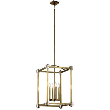 Kichler Cayden KL-CAYDEN-P-L lampa wisząca 4x60W/E14  