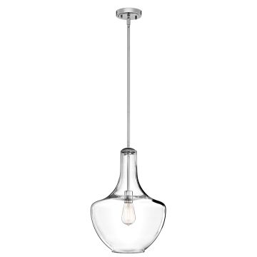 Kichler EVERLY KL/EVERLY/P/M CH lampa wisząca 1x60W/E27 