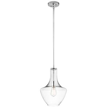 Kichler EVERLY KL/EVERLY/P/S CH lampa wisząca 1x60W/E27 