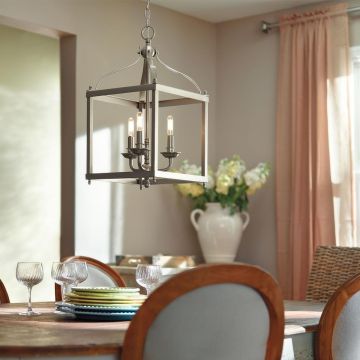 Kichler LARKIN KL/LARKIN/P/M NI lampa wisząca 3x60W/E14 