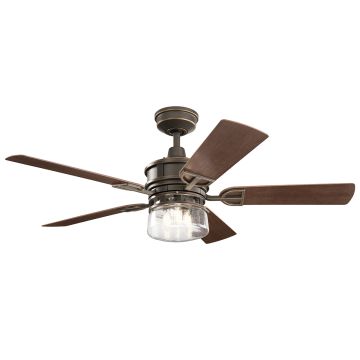 Kichler Lyndon Patio KLF-LYNDON-52-OZ wentylator 3x60W/E27 3000K IP23