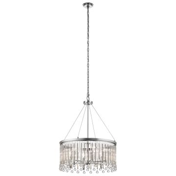 Kichler Piper KL-PIPER-6P-PC lampa wisząca 6x60W/E14  