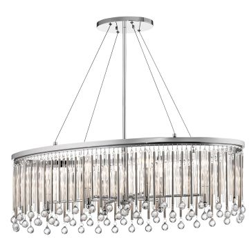 Kichler Piper KL-PIPER-ISLE-PC lampa wisząca 6x60W/E14  