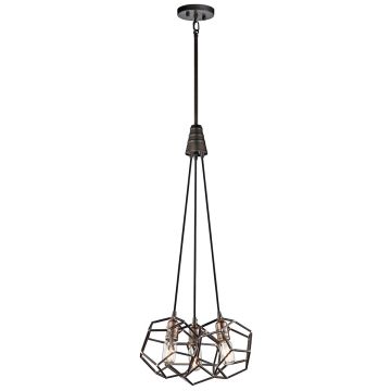 Kichler ROCKLYN KL/ROCKLYN3 RS lampa wisząca 3x100W/E27 