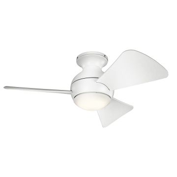 Kichler Sola KLF-SOLA-34-WHT wentylator 1x10W/LED 3000K IP23