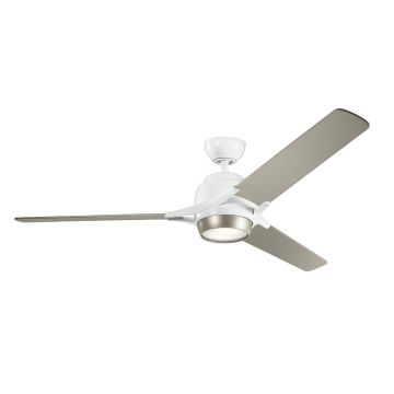Kichler Zeus KLF-ZEUS-60-WHT wentylator 1x10W/LED 3000K IP20