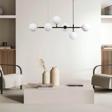 Light Prestige Alisa LP-005/6P BK/WH lampa wisząca 6x40W/E14 IP20