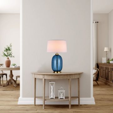 Light Prestige Amur LP-919/1T blue lampka stołowa 1x60W/E27 IP20