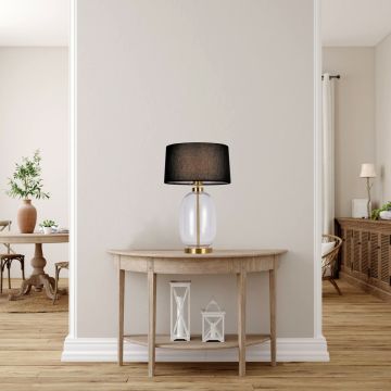 Light Prestige Amur LP-919/1T transparent lampka stołowa 1x60W/E27 IP20