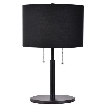 Light Prestige Fogo LP-0304/2T BK lampka stołowa 2x15W/E27 IP20