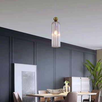 Light Prestige Piega LP-939/1P amber lampa wisząca 1x40W/E14 IP20