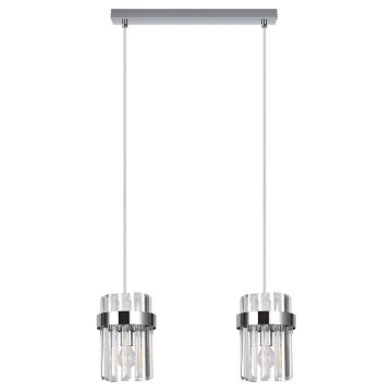 Light Prestige Vetro LP-2910/2L CH lampa wisząca 2x10W/E14 IP20