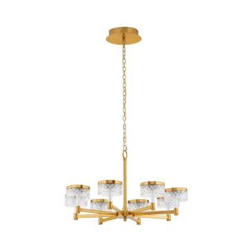 Luces Exclusivas MINEROS LE44586 żyrandol 8x48W/led 3094lm 3000k IP20