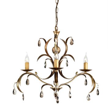 Elstead Lighting LILY LL3 ANT BRZ żyrandol 3x60W/E14 