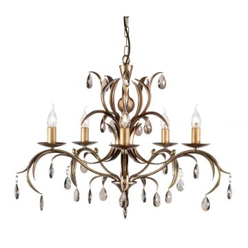 Elstead Lighting LILY LL5 ANT BRZ żyrandol 5x60W/E14 